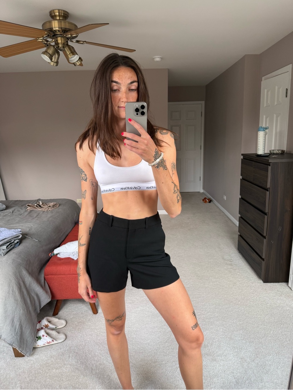 Aritzia Black Agency High-Rise Shorts